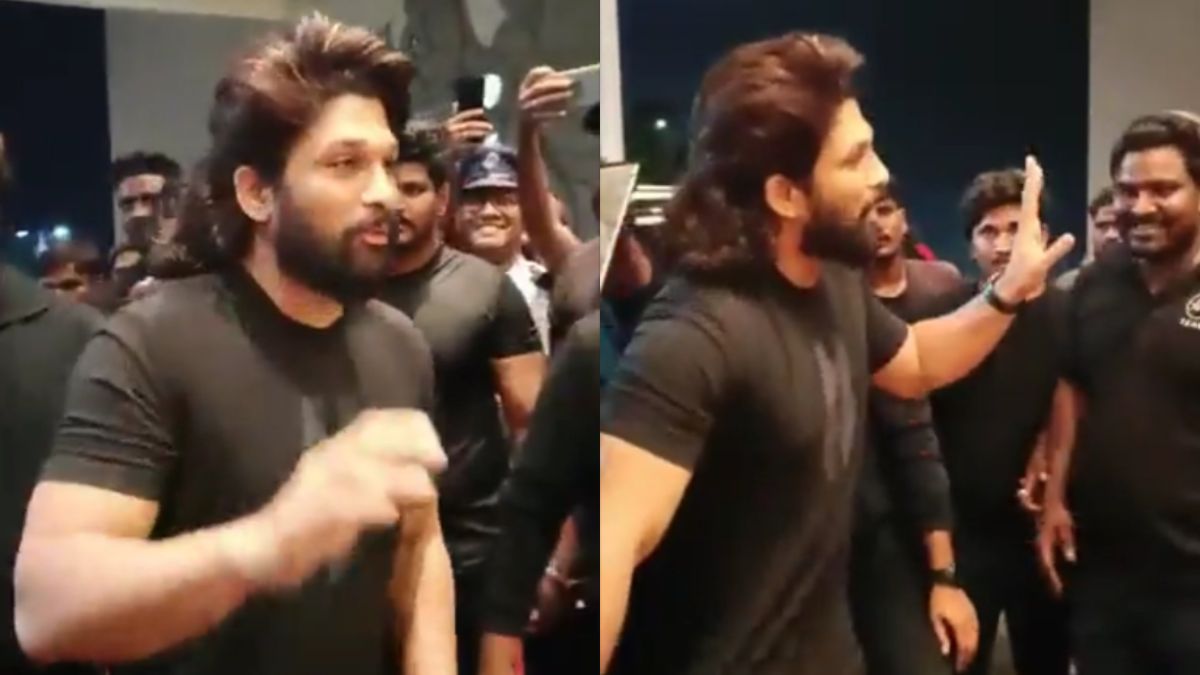Pushpa 2: Allu Arjun Arrives For Shoot In Vishakhapatnam; Fans Cheer For Him At Airport | WATCH